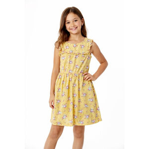 Gap Kids Yellow Floral Dress Size 10
